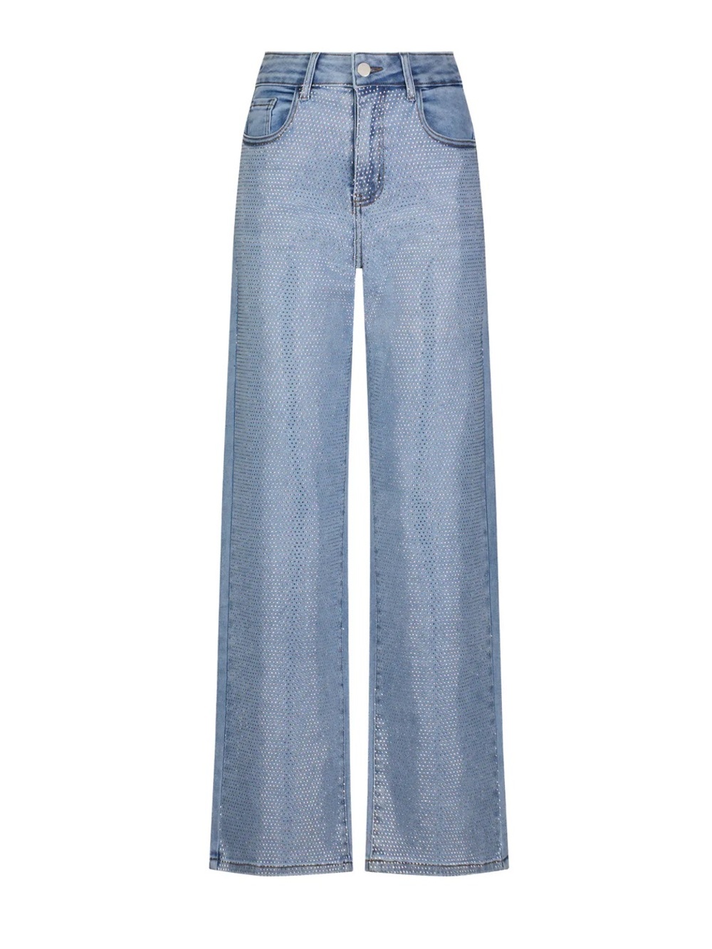The Noli Shop BRYNN Crystal Jeans in Medium Blue Wash